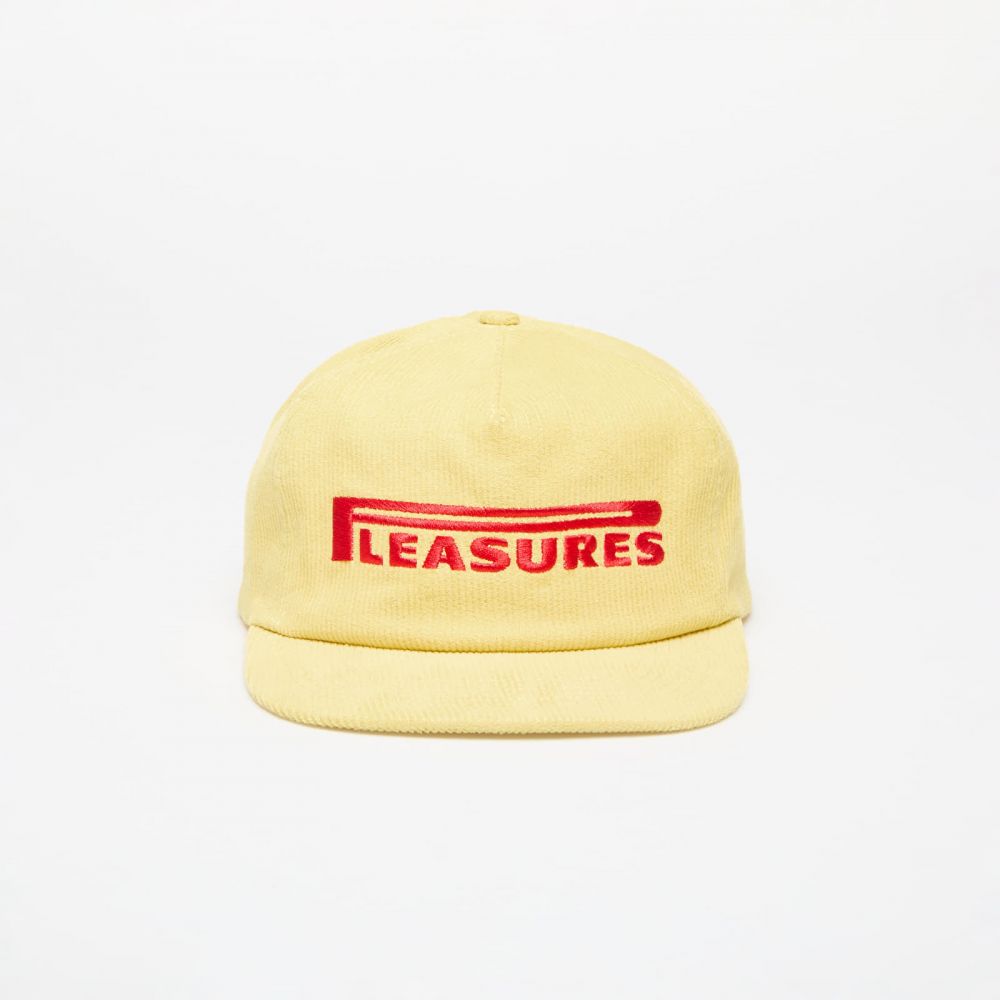 PLEASURES Pit Stop Corduroy Hat Yellow