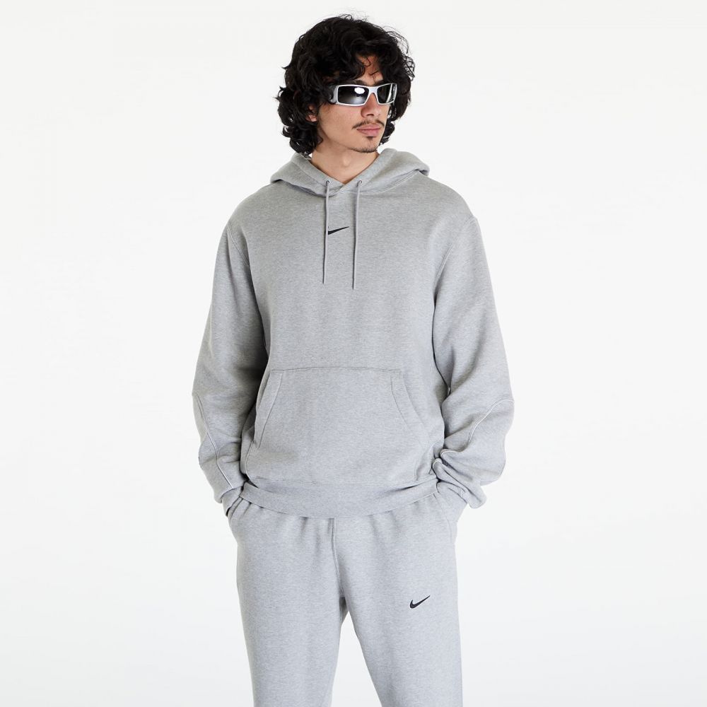 Mikina Nike x NOCTA Men's Fleece Hoodie Dk Grey Heather/ Matte Silver/ Black S