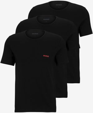 Tričko Hugo Boss Crew Neck Cotton T-Shirt 3-Pack Black S