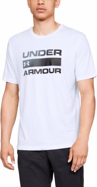 Under Armour Team ISSue Wordmark SS Tee White/ Black