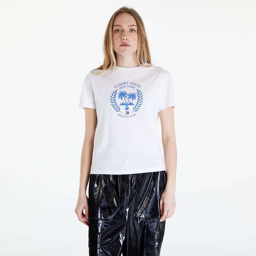 Tričko Tommy Jeans Prep Luxe Tee White XS