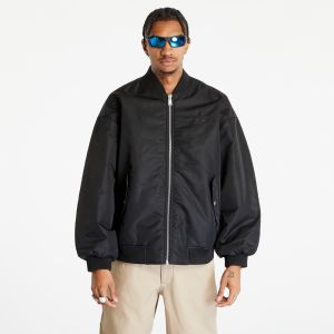 Tommy Jeans Oversized Tonal Applique Bomber Jacket Black