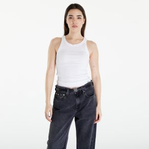 Calvin Klein Jeans Variegated Rib Woven Top Bright White