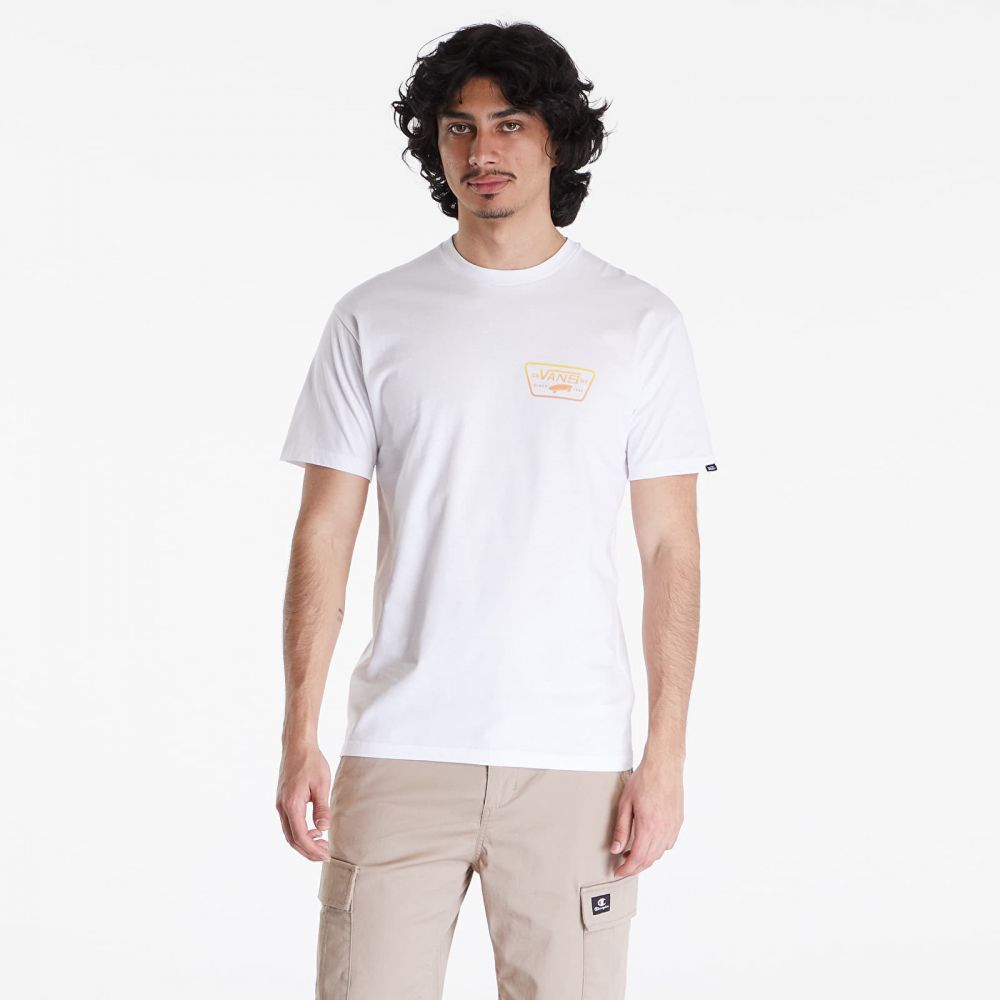Tričko Vans Full Patch Back SS Tee White/ Copper Tan S