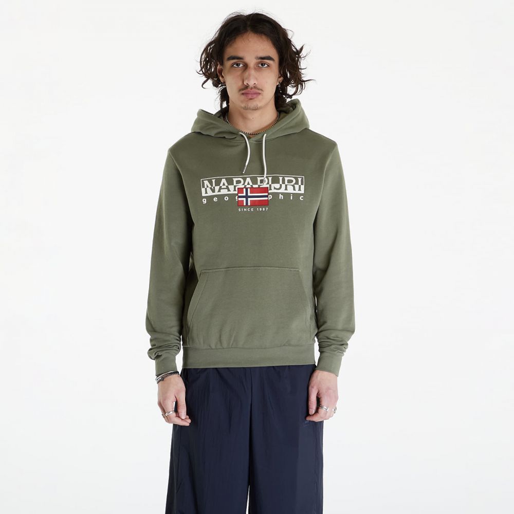 Mikina Napapijri B-Aylmer Hoodie Green Lichen S