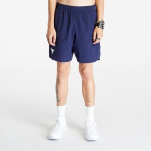 Under Armour Project Rock Woven Shorts Midnight Navy/ White