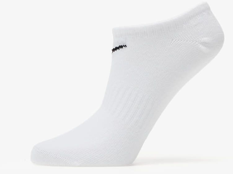 Nike Everyday Cotton Lightweight No Show Socks 3-Pack White 46-50
