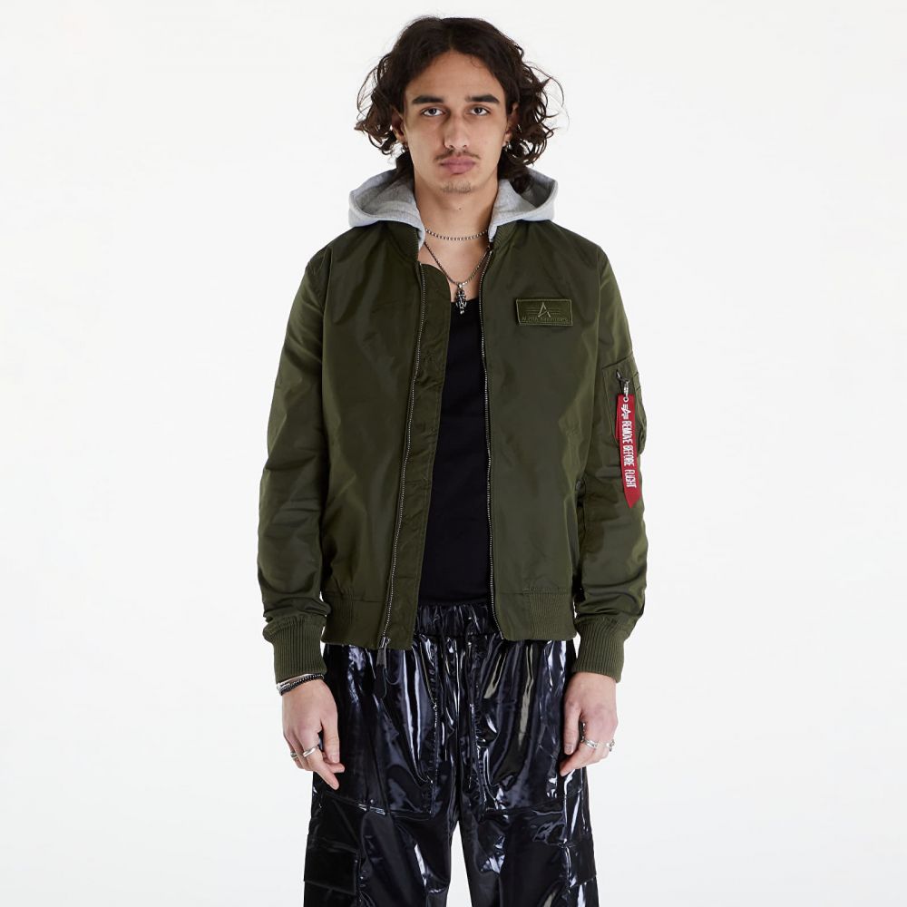 Bunda Alpha Industries MA-1 TT Hood Dark Green L