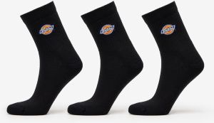 Dickies Valley Grove Mid Socks 3-Pack Black 35-38