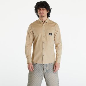 Košeľa Calvin Klein Jeans Regular Shirt Beige S