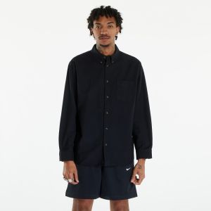 Košeľa Nike Men's Life Oxford Buttondown Long Sleeve Shirt Black/ Black/ Black XS