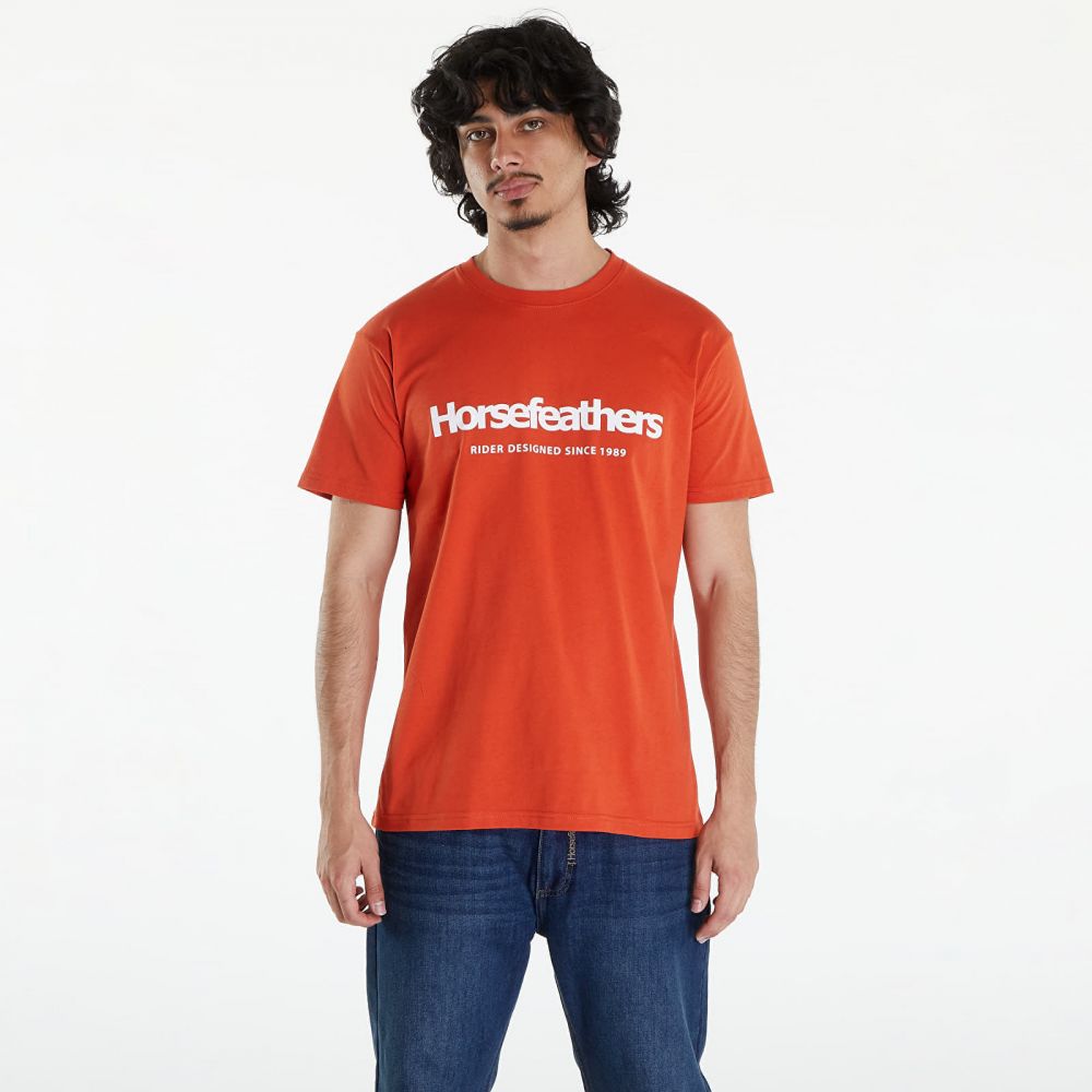 Tričko Horsefeathers Quarter T-Shirt Orange Rust S