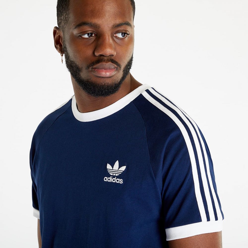 Tričko adidas 3-Stripes Short Sleeve Tee Night Indigo L