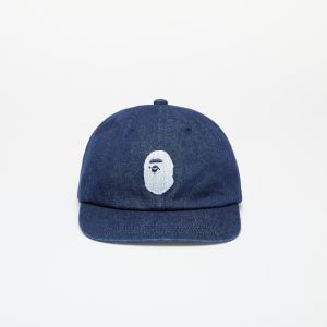 Šiltovka A BATHING APE Ape Head Denim Cap Indigo Universal