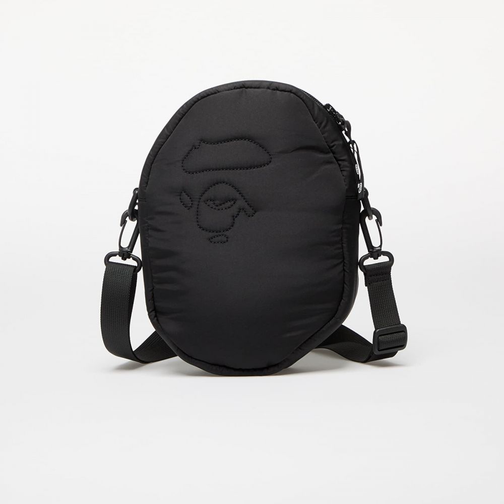A BATHING APE Quilting Ape Head Shoulder Bag Black Universal