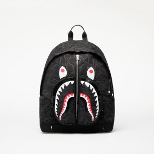 A BATHING APE Neon Camo Shark Day Pack Black Universal
