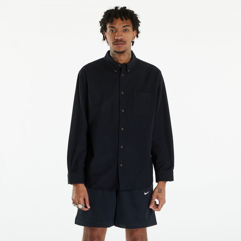 Košeľa Nike Men's Life Oxford Buttondown Long Sleeve Shirt Black/ Black/ Black S