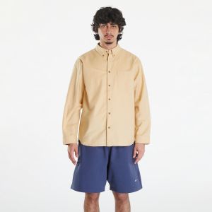Košeľa Nike Life Men's Long-Sleeve Oxford Button-Down Shirt Sesame/ Sesame/ Sesame XS
