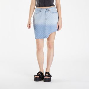 Daily Paper Zella Monogram Denim Skirt Mid Blue S