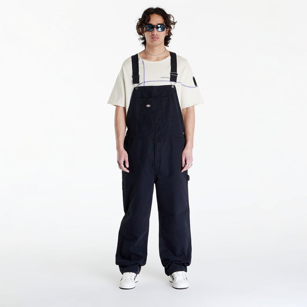 Džínsy Dickies Duck Canvas Classic Bib Stone Washed Black S