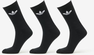 adidas Trefoil Cushion Crew Socks 3-Pack Black M