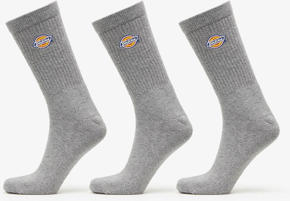 Ponožky Dickies Valley Grove Sock 3-Pack Grey Melange 43-46