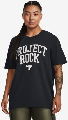 Tričko Under Armour Project Rock Heavyweight Campus T-Shirt Black L