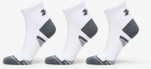 Under Armour Performance Cotton 3-Pack QTR Socks White L