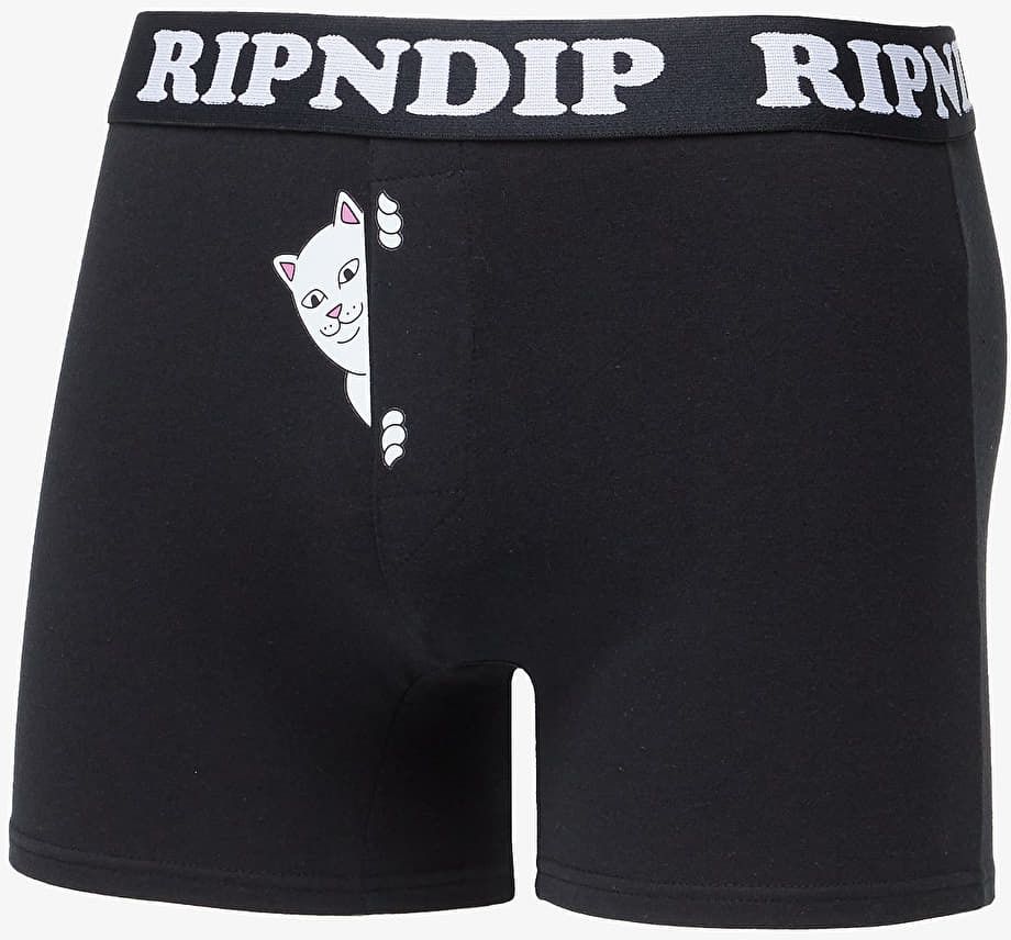 Boxerky RIPNDIP Peek A Nermal Boxers Black S