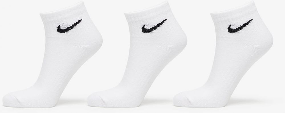 Nike Everyday Lightweight Ankle Socks 3-Pack White S