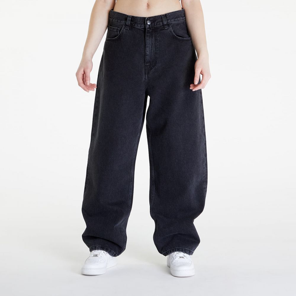 Džínsy Carhartt WIP W' Brandon Pant Black Stone Washed L