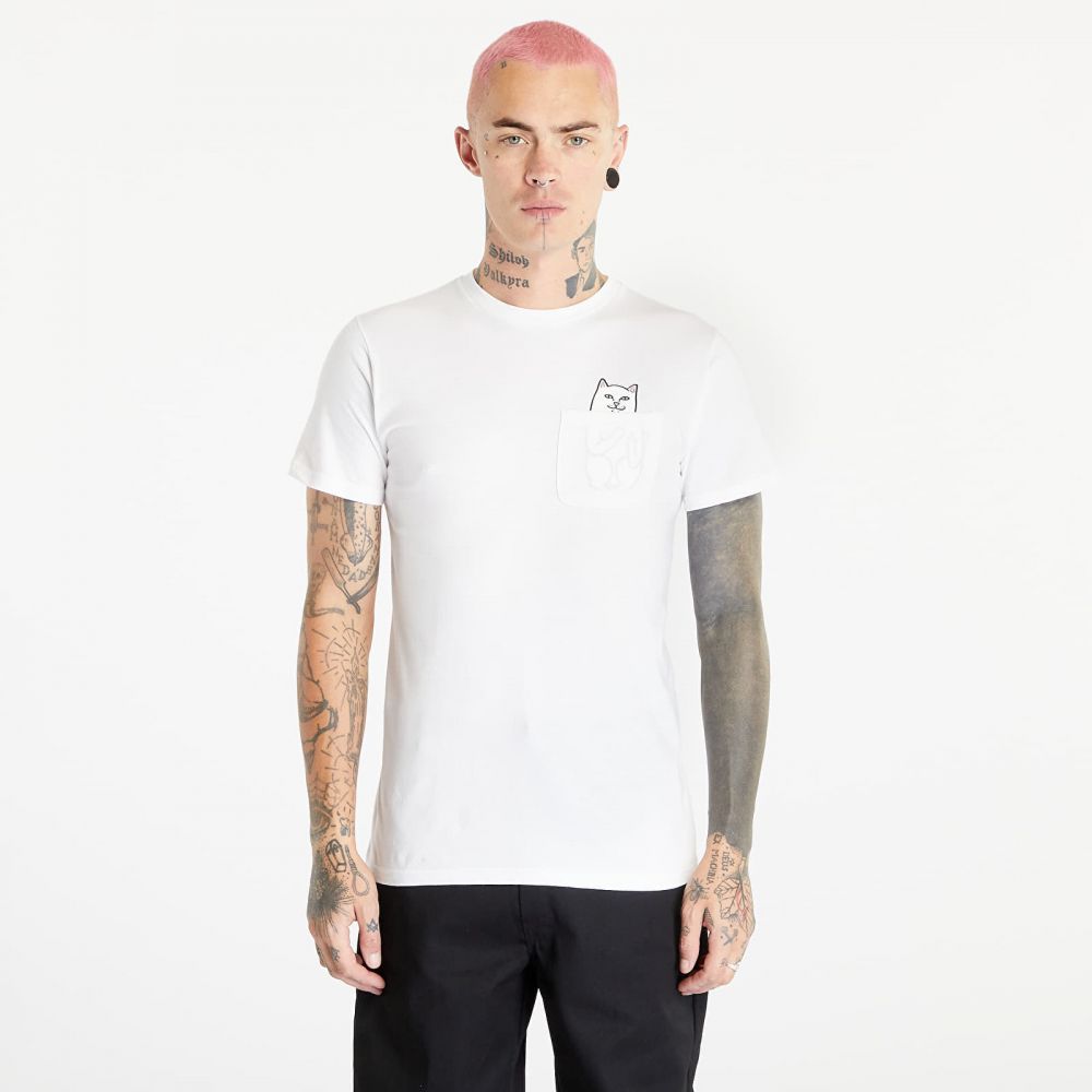 Tričko RIPNDIP Lord Nermal Pocket Tee White L