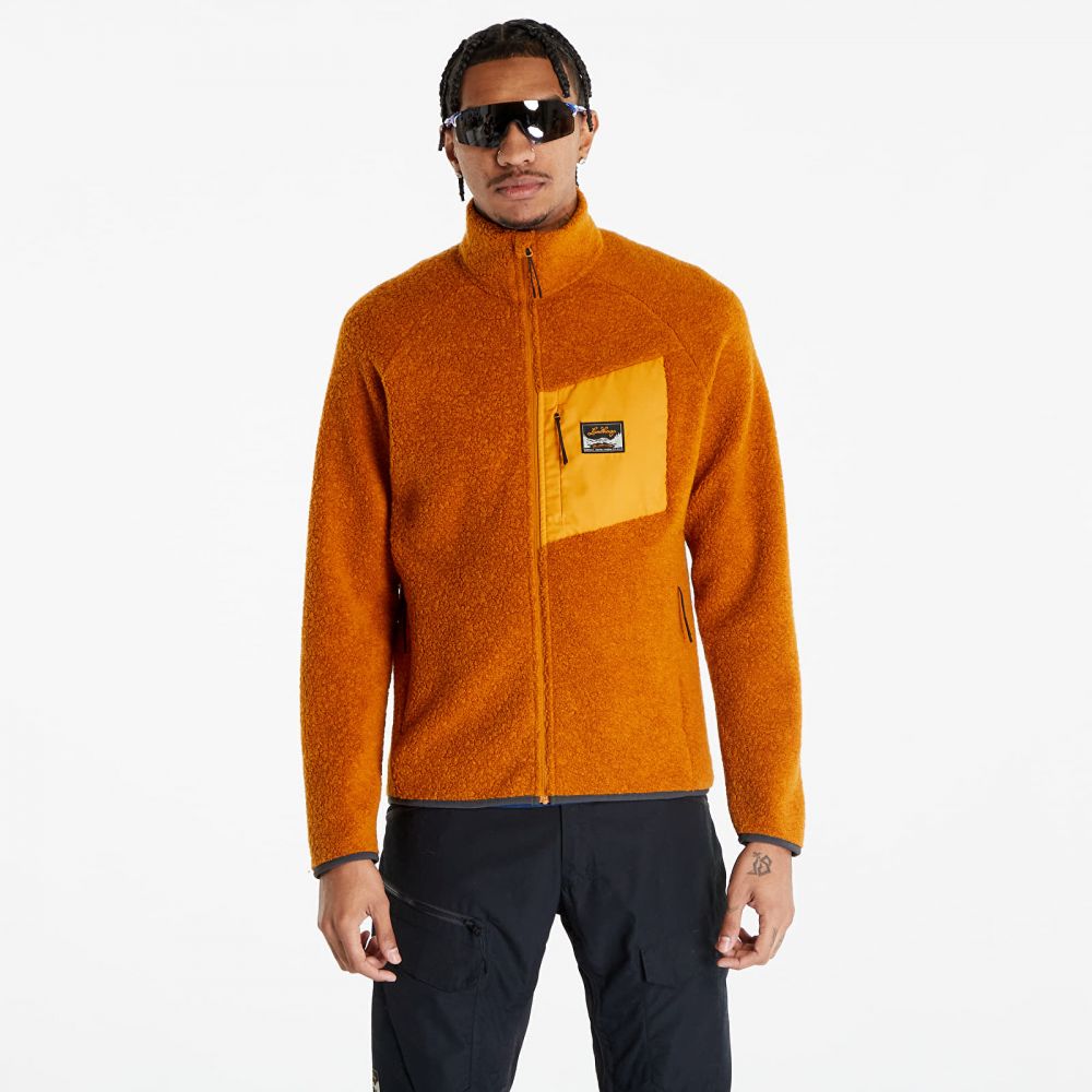Bunda Lundhags Flok Pile Wool Fleece Jacket Dark Gold L