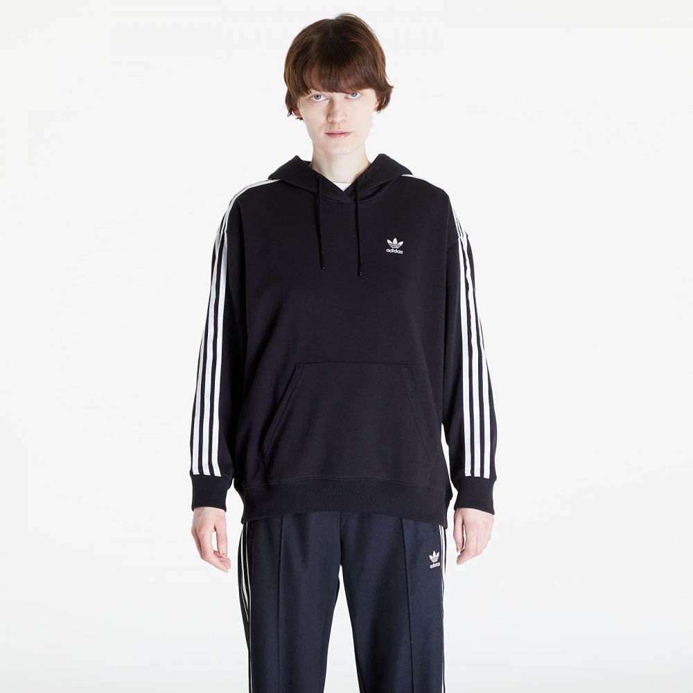 Mikina adidas 3 Stripes Hoodie Os Black XS