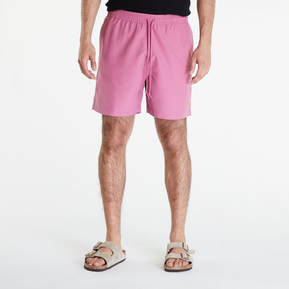 Plavky Carhartt WIP Chase Swim Trunks Magenta/ Gold S
