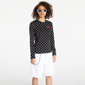 Tričko Comme des Garçons PLAY Long Sleeve Tee Black L