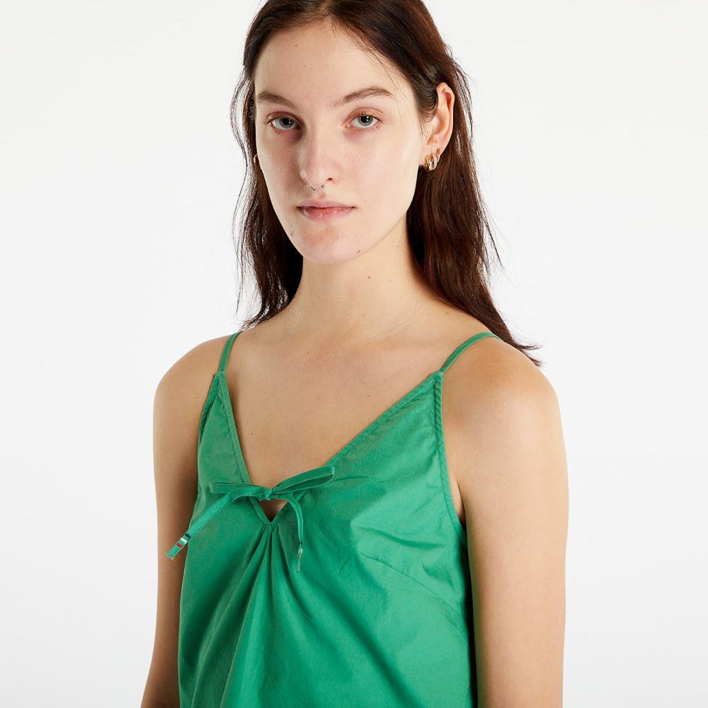 Tommy Jeans Poplin Strappy Top Coastal Green M