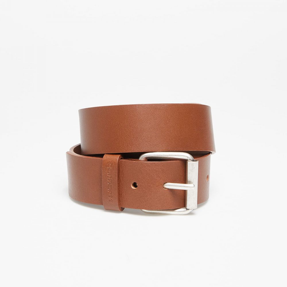 Carhartt WIP Script Belt Cognac/ Silver L
