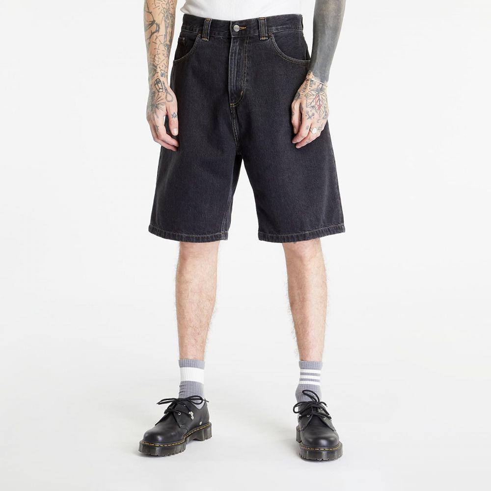 Šortky Carhartt WIP Brandon Short Black Stone Washed XS