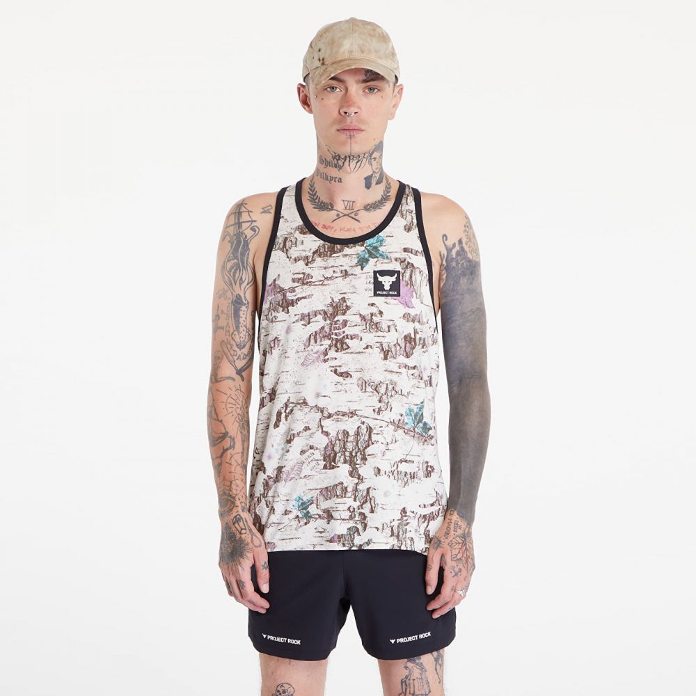 Tielko Under Armour Project Rock Camo Graphic Track Top Silt/ Black L