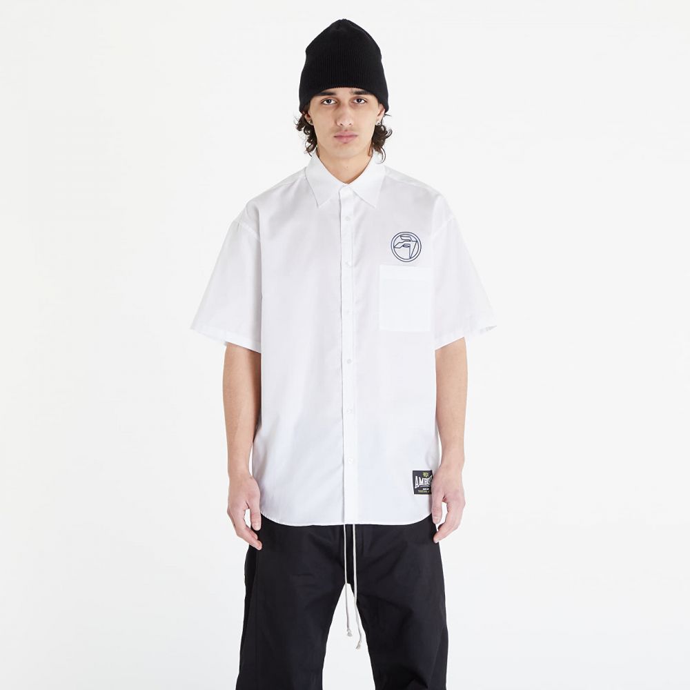 Košeľa Ambush Emblem Shortsleeve Shirt Blanc De Blanc Insignia Blue 50