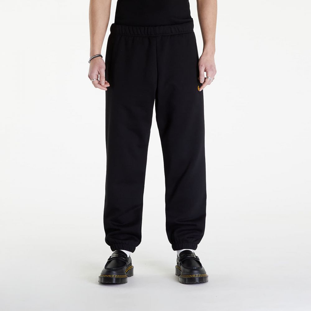 Kalhoty Carhartt WIP Chase Sweat Pant Black/ Gold S