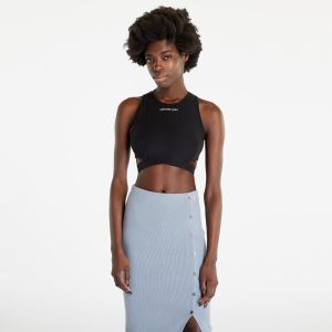 Top Calvin Klein Jeans Cut Out Back Zip Top Black L