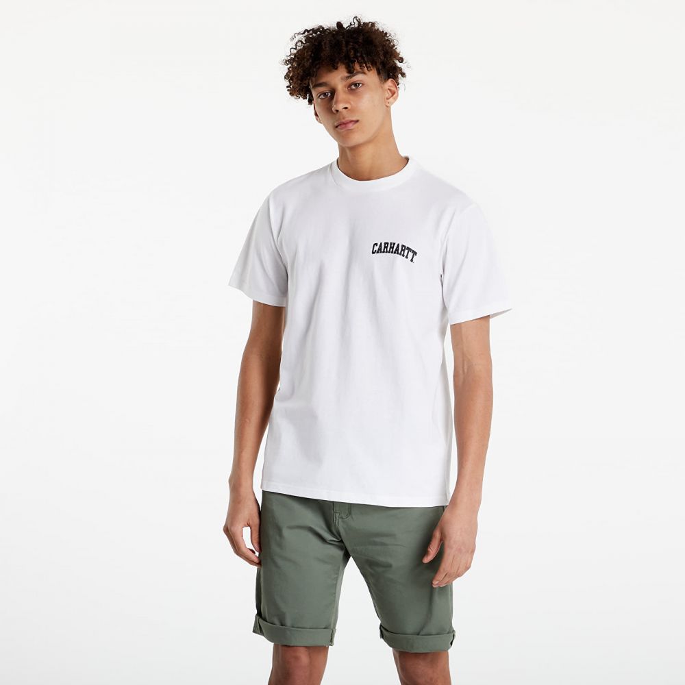 Tričko Carhartt WIP S/S University Script T-Shirt White/ Black XS