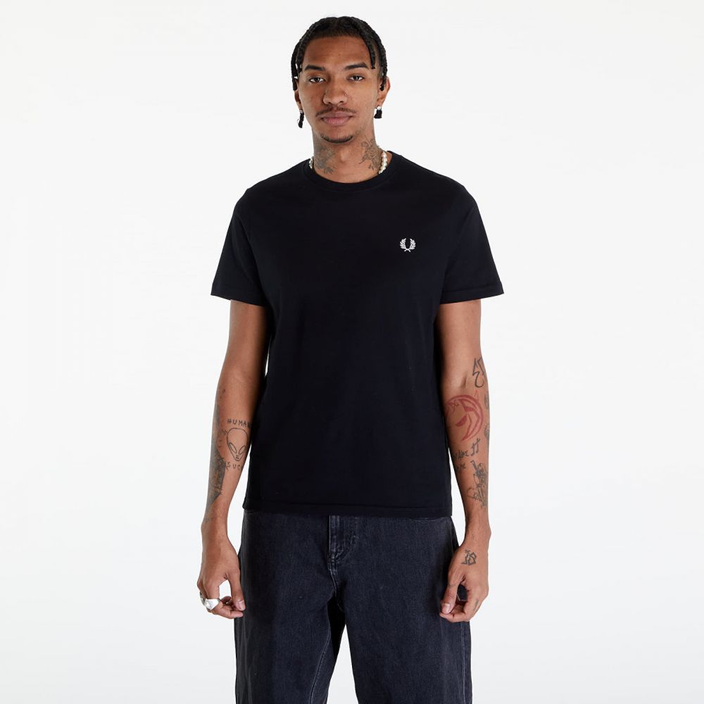 Tričko FRED PERRY Crew Neck T-Shirt Black XL