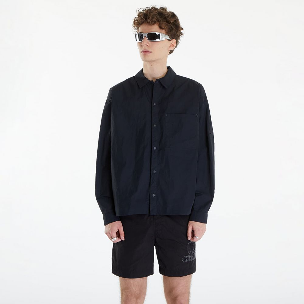 Košeľa Nike Sportswear Tech Pack Men's Woven Long-Sleeve Shirt Black/ Black/ Black S