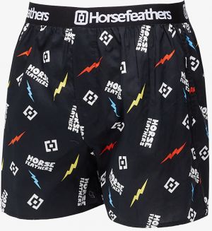 Horsefeathers Frazier Boxer Shorts Black/ Ignite Print M