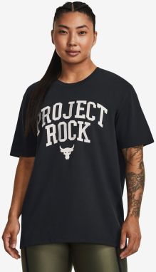 Tričko Under Armour Project Rock Heavyweight Campus T-Shirt Black S