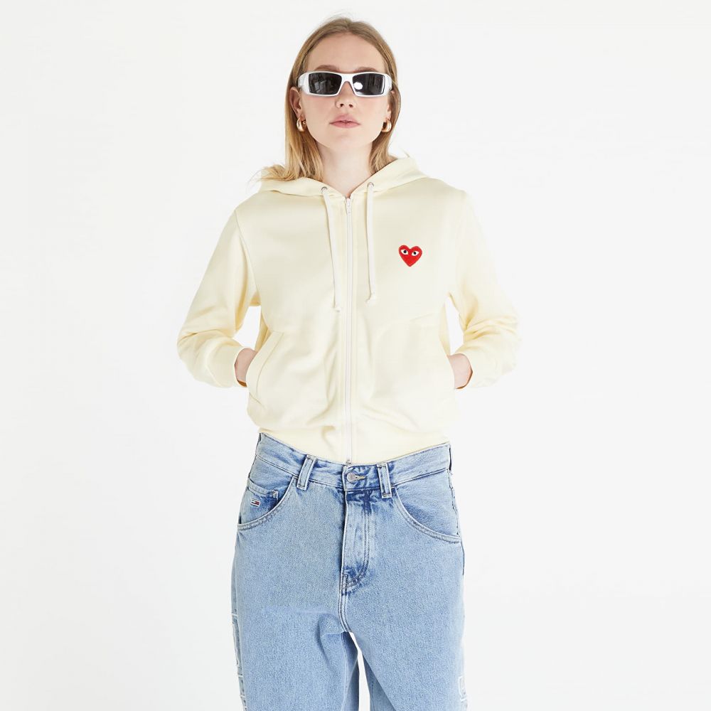 Mikina Comme des Garçons PLAY Sweatshirt Knit Ivory M