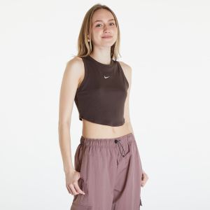 Tielko Nike Sportswear Essentials Women's Ribbed Cropped Tank Baroque Brown/ Sail S